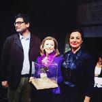 © 2013 - 7.4.2017_Premio Scardaccione_Ester Maria Alba Forastiere con Gianni Rosa e Antonia Fiordelisi