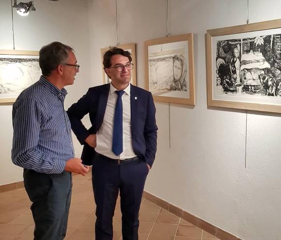 © 2013 - Il presidente Cicala alla mostra di Pericle Fazzini