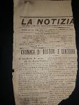 © 2013 - 26 _ 'La notizia' del 27 giugno 1919 _ articolo sul viaggio di Brindisi in Italia per la medaglia al generale Diaz