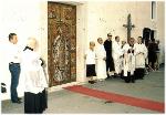 © 2013 - 9 _ Inaugurazione Porta in bronzo Papa Wojtyła con Monsignor Superbo agosto 2006