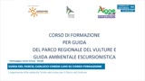 GUIDA DEL PARCO, CARLUCCI CHIEDE LUMI SU CORSO FORMAZIONE 