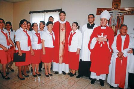 Padre Ferdinando Castriotti con l'arcivescovo Maradiaga